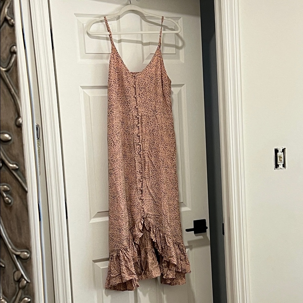 Rails Pink Patterned High Low Dress